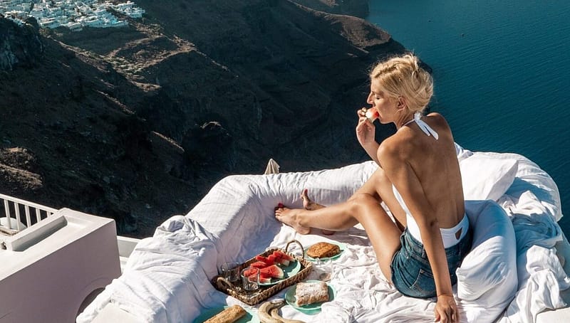 rooftop breakfast